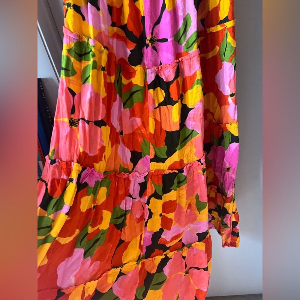 Terra & Sky Pink and Yellow Floral Dress - Picture 4 of 5